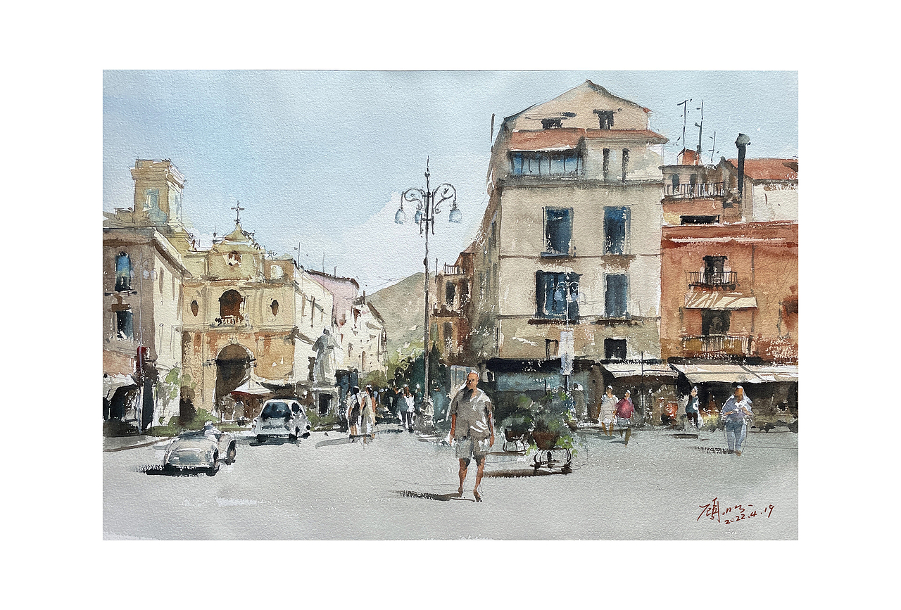 水彩风景（图ZMzAwMDk2NzAw） - 绘画 - 站酷设计师顾盼原创素材 - 站酷ZCOOL