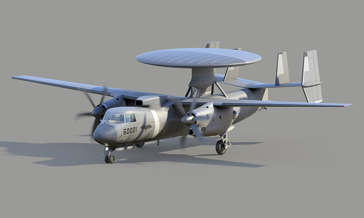 中国海军空警600预警机(参考真实图片改进后的模型)