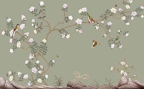 2023花鸟（图ZMzI4NzgwMDY4） - 商业插画 - 站酷设计师新中式纱画图库原创素材 - 站酷ZCOOL