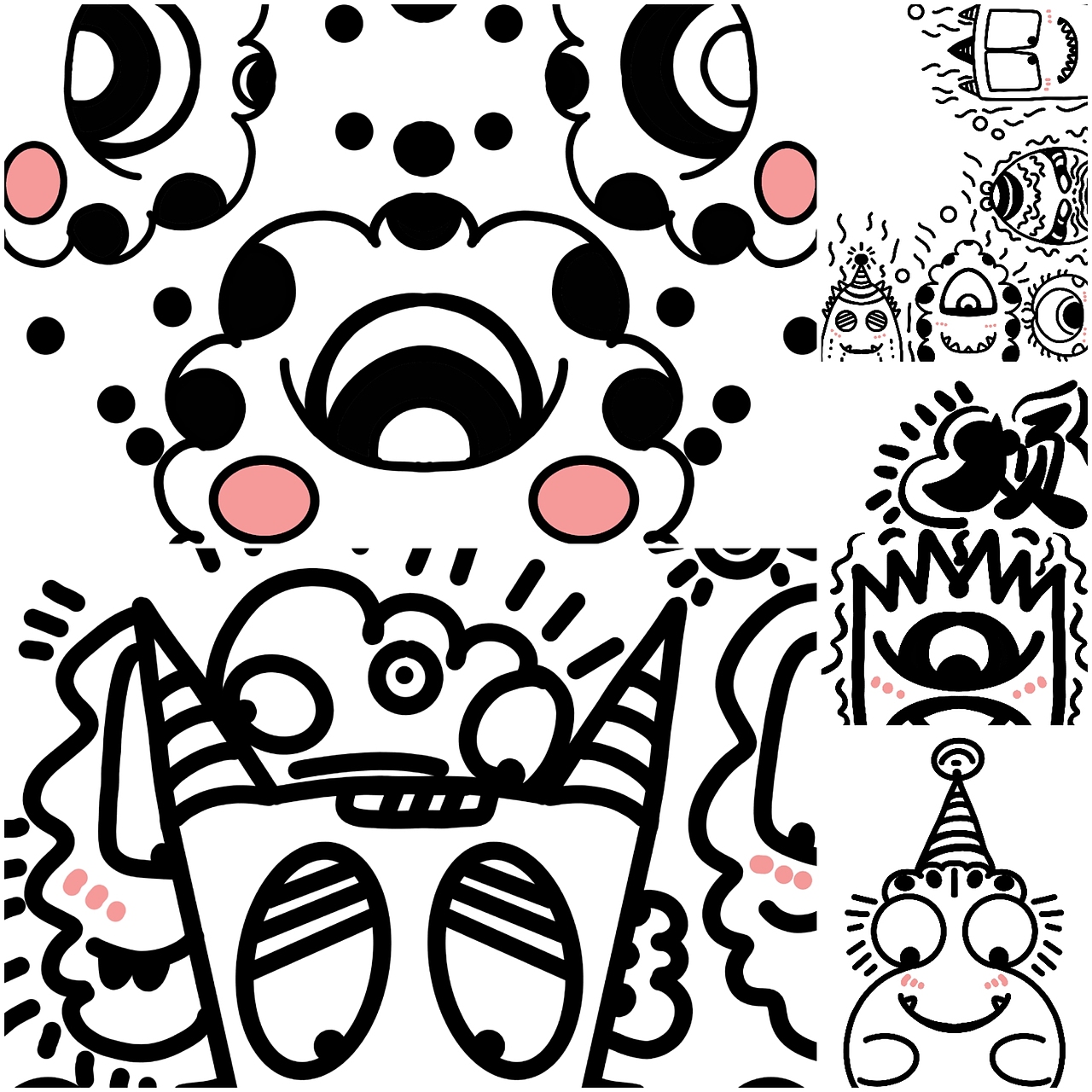 怪物王国系列插画分享（图ZMzQ5MTMxOTI4） - 新锐潮流插画 - 站酷设计师爱画画的澄子原创素材 - 站酷ZCOOL