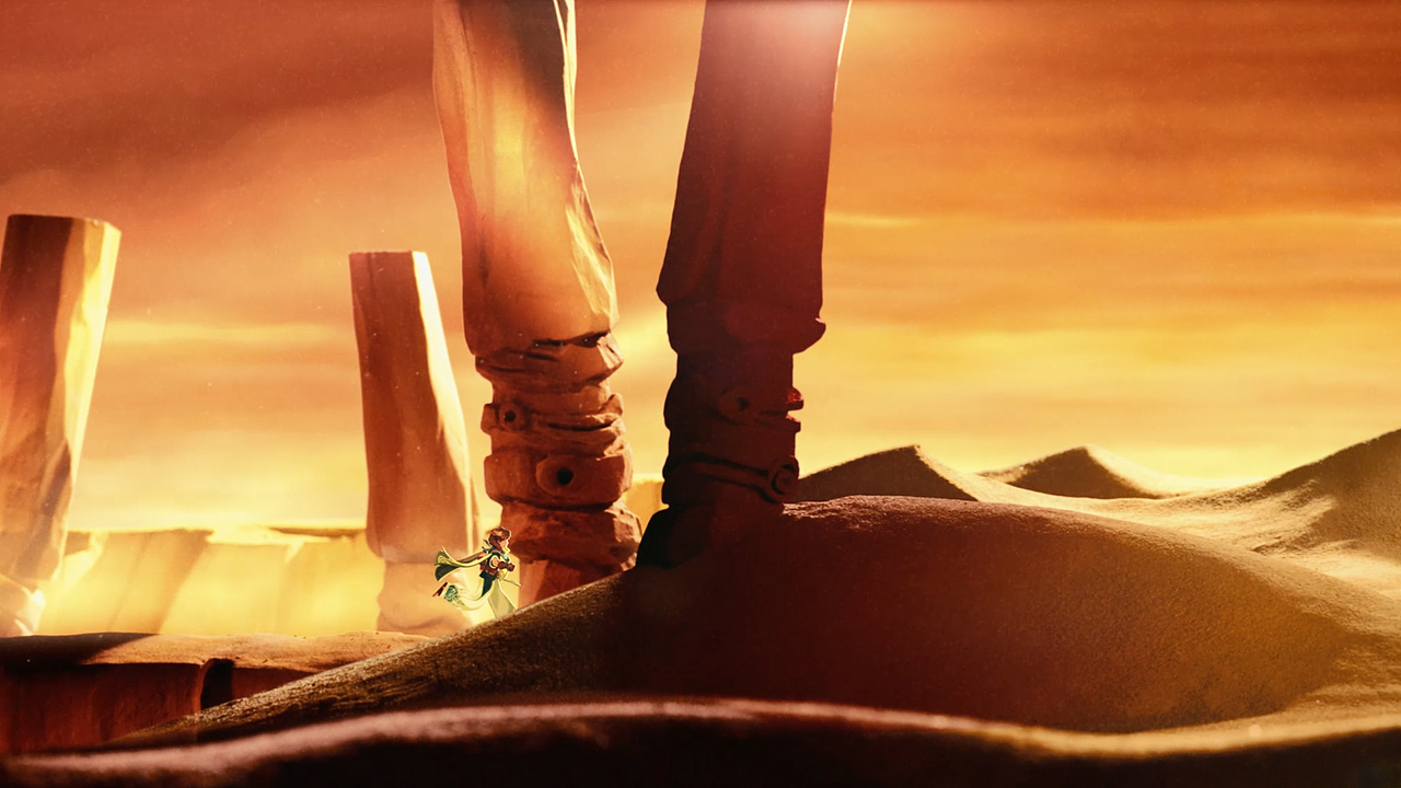 久石让作曲!王者荣耀桑启《光之奇旅》剪纸定格动画!