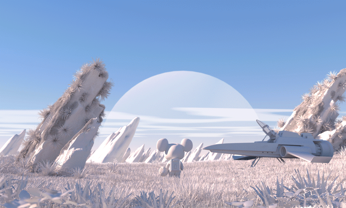 C4D还原无人深空场景（图ZMzE3MDk4NjE2） - 场景 - 站酷设计师少侠做设计原创素材 - 站酷ZCOOL