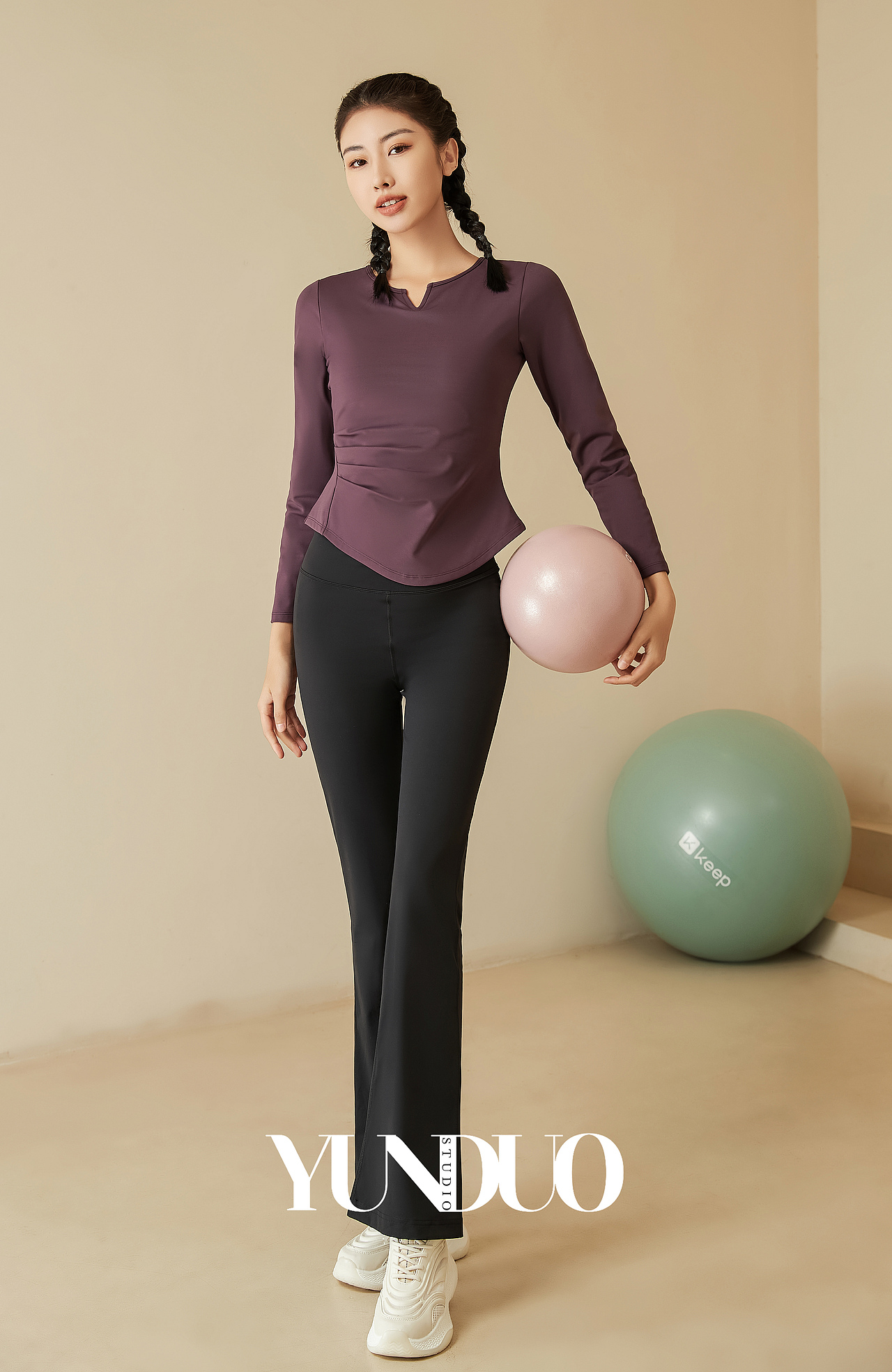 卓诗琳 运动服 运动套装 瑜伽服拍摄