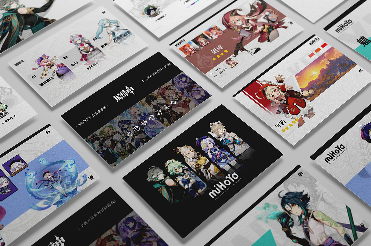 游戏ppt模板练习——原神（图ZMzQ1NTE4Mjgw） - PPT/Keynote - 站酷设计师是益生菌原创素材 - 站酷ZCOOL