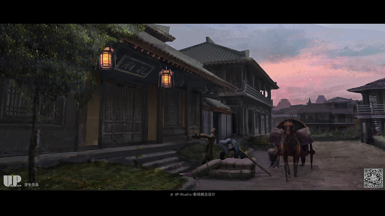 UP STUDIO 影视概念设计班古装戏学生气氛图作品4