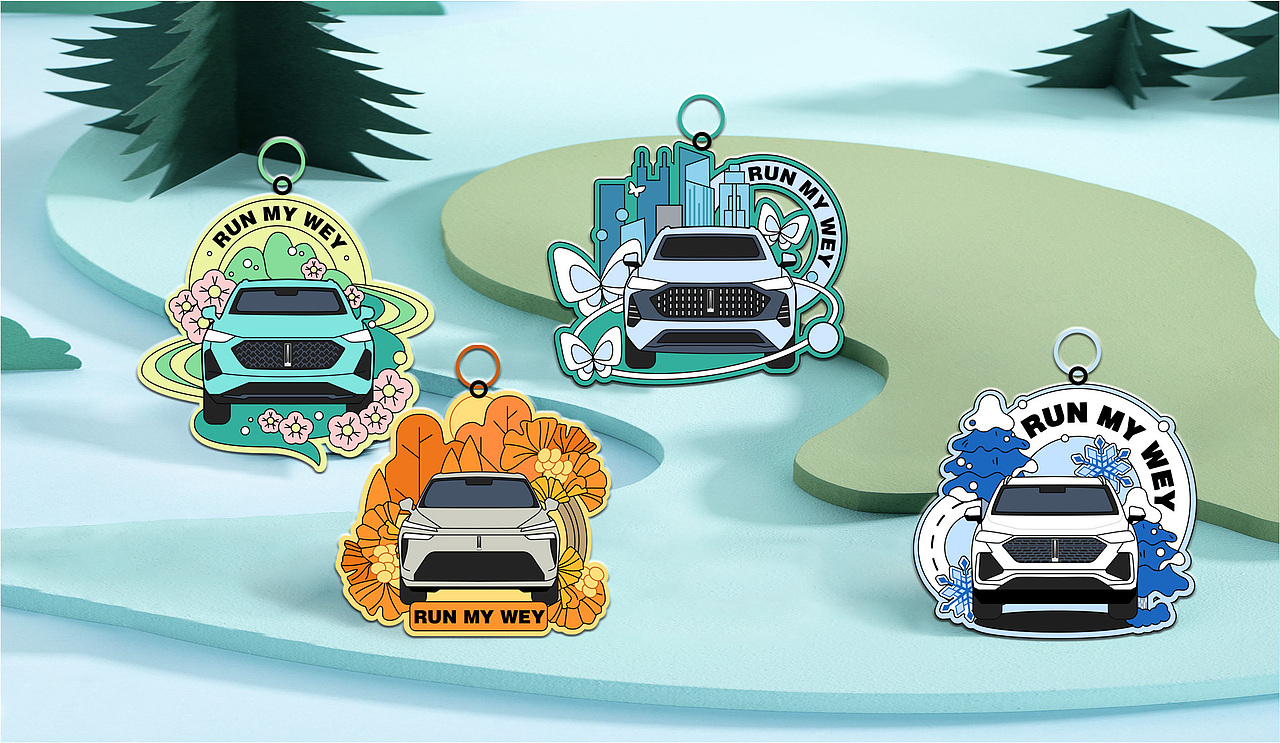 魏牌跑团奖牌勋章设计说明