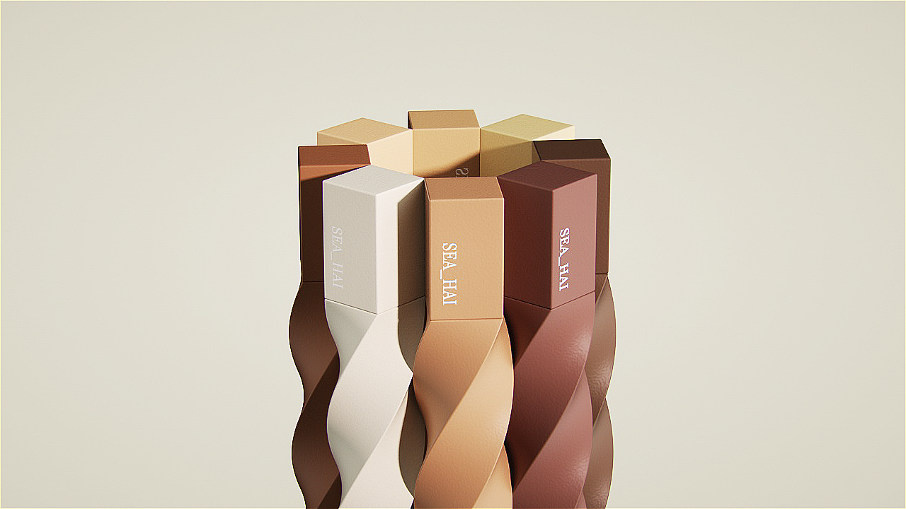 粉底液动画渲染