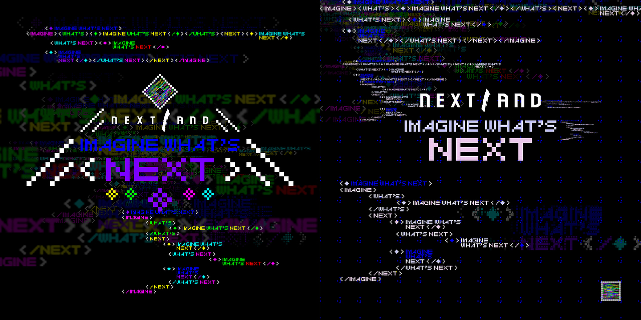 👾 🔷 IMAGINE WHAT'S NEXT 🤗 📐(图ZMzcwMDcyMDEy) - 海报 - 站酷设计师赛博闹宗原创素材 - 站酷ZCOOL