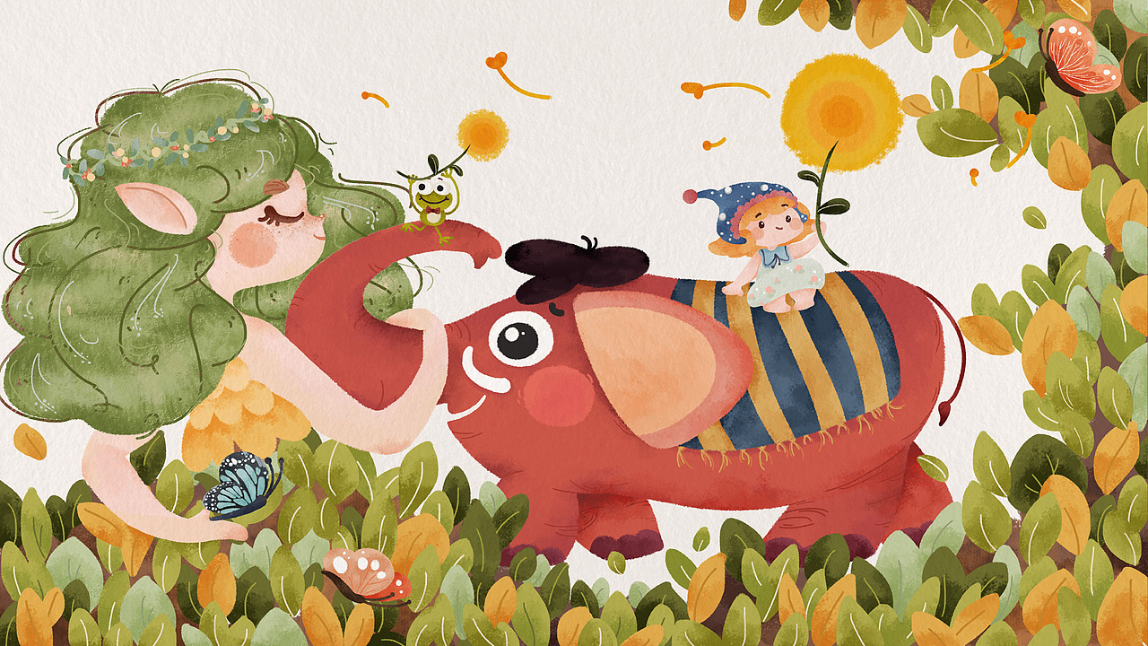 茶π的美好世界創(chuàng)意插畫 | 森之夢（圖ZMzQxNjE3OTM2） - 商業(yè)插畫 - 站酷設(shè)計師momo有起床氣原創(chuàng)素材 - 站酷ZCOOL