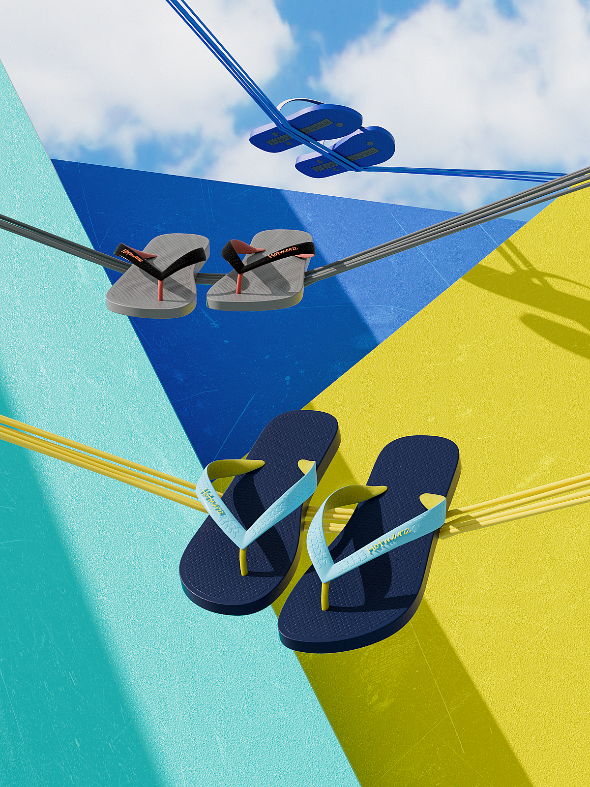 人字拖建模渲染