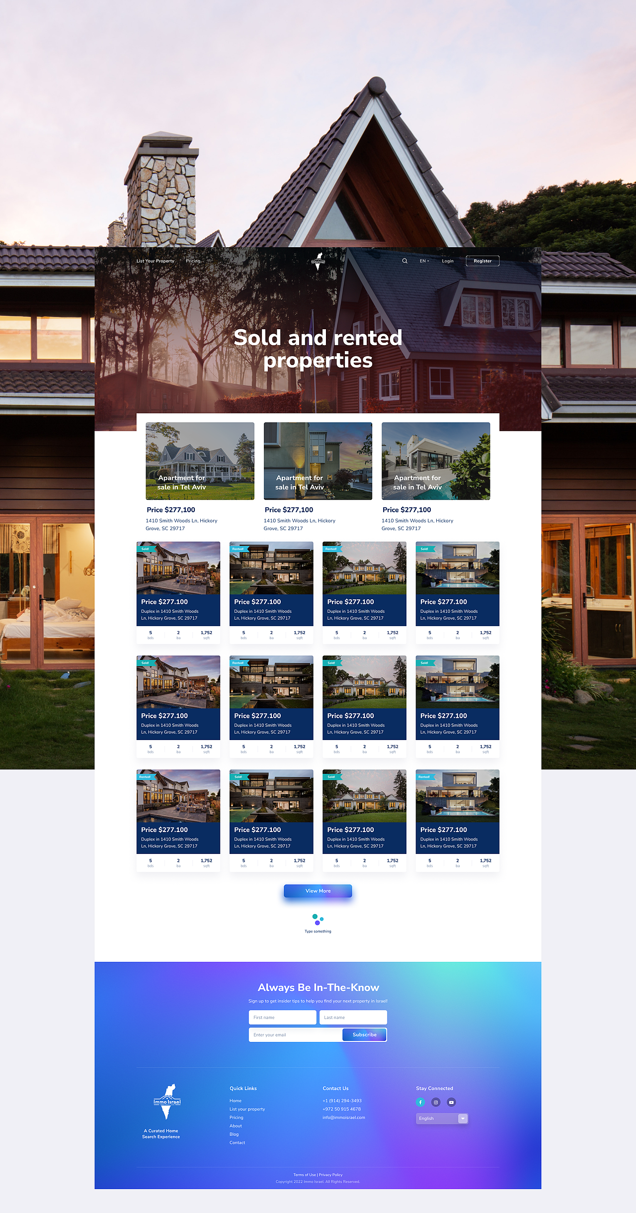 Immo Israel/web/网站设计 租房买房平台（图ZMzUzNTYzNDQ4） - 门户网站 - 站酷设计师dannniels原创素材 - 站酷ZCOOL