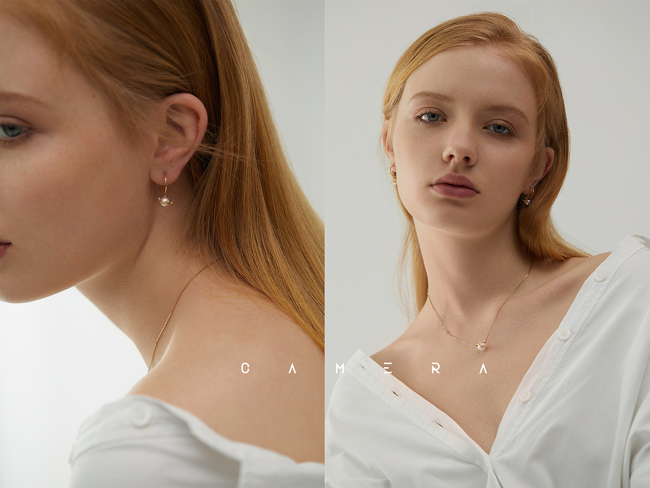 helas电商品牌 | 珍珠项链模特拍照