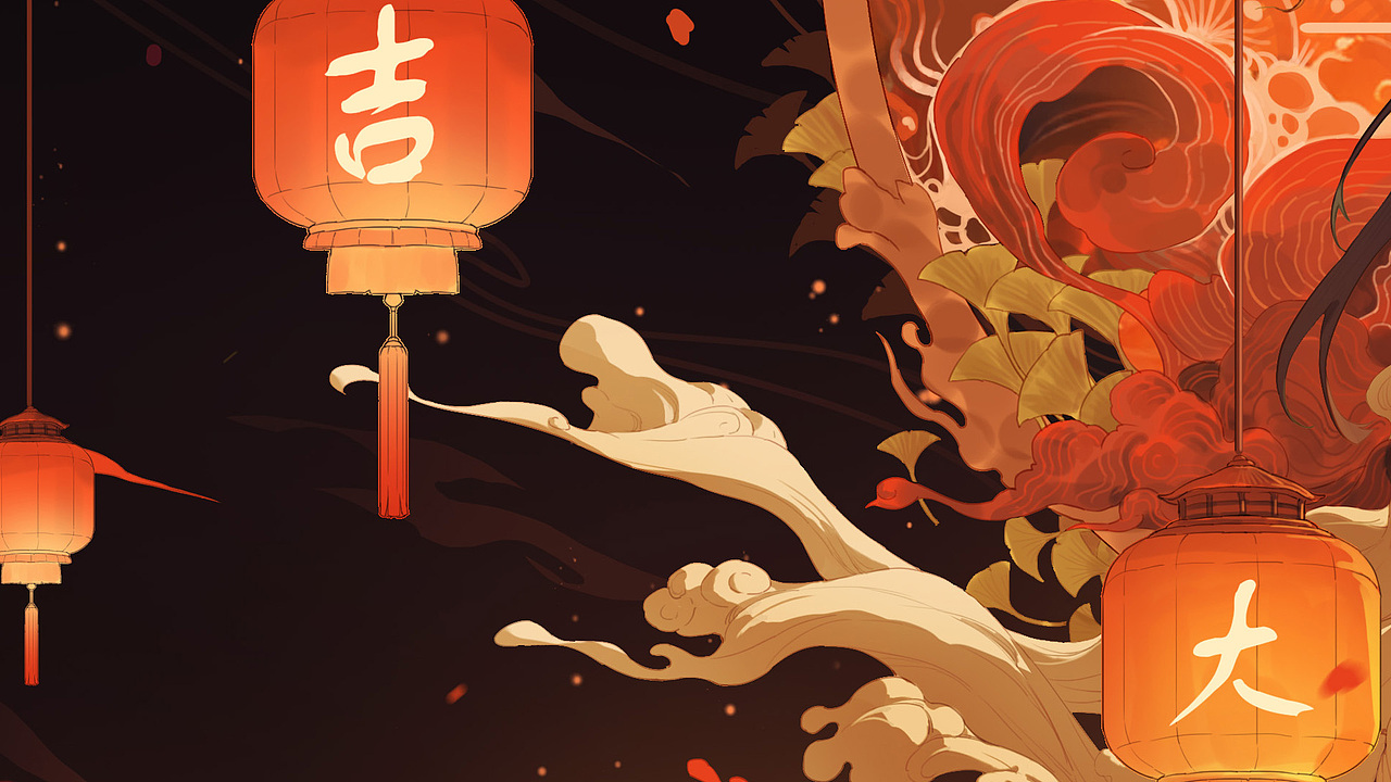 瑞兔辞旧去，龙腾新年来（图ZMzYxMDExNjIw） - 商业插画 - 站酷设计师QianYi千亦听枫原创素材 - 站酷ZCOOL