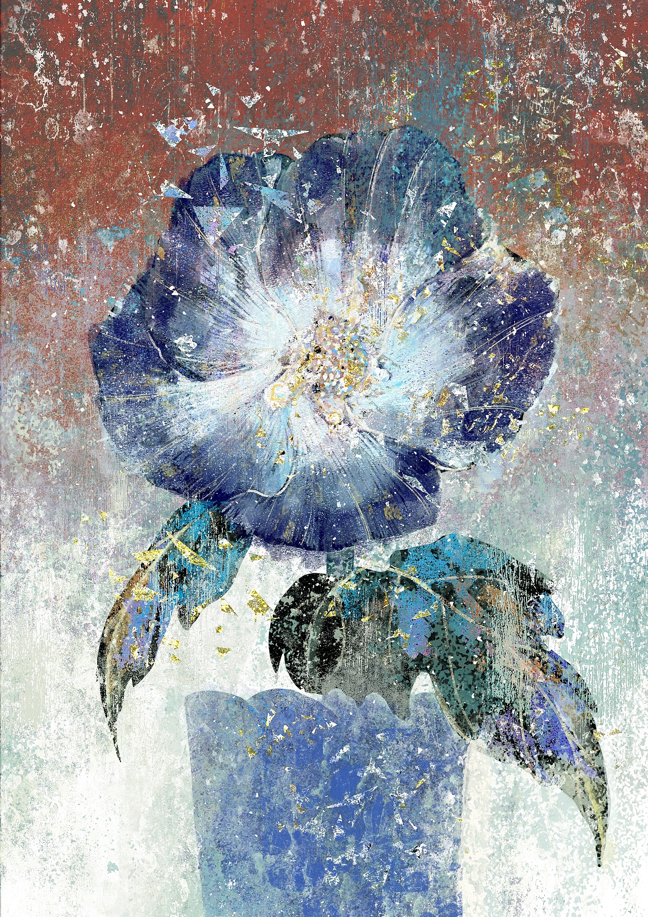 【procreate仿岩彩】花卉作品集（图ZMzUyNTQ1NzEy） - 创作习作 - 站酷设计师画画的苜芝原创素材 - 站酷ZCOOL