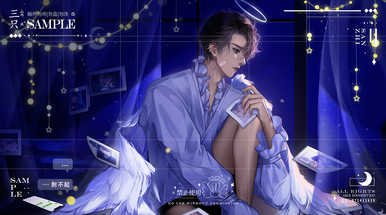 小天使（图ZMzI0Mzg3MjAw） - 商业插画 - 站酷设计师三只只原创素材 - 站酷ZCOOL