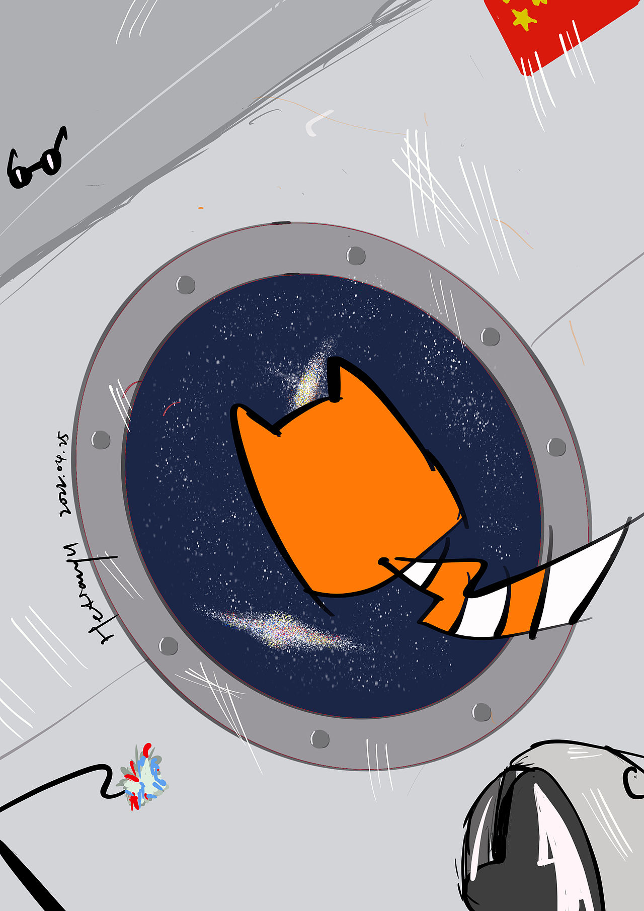 旅行猫咪上太空!