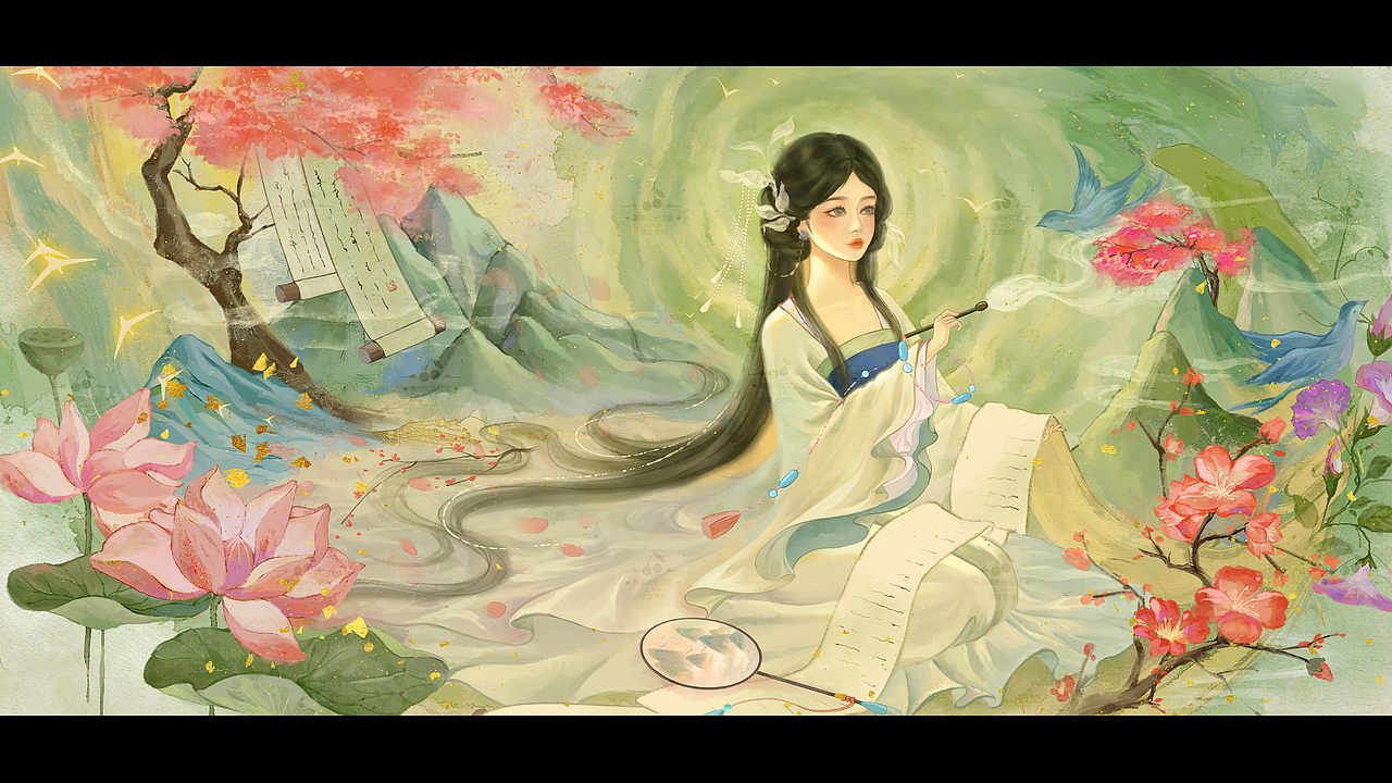 万物-生生不息（图ZMzUzODgxODI0） - 艺术插画 - 站酷设计师画画的安豆原创素材 - 站酷ZCOOL