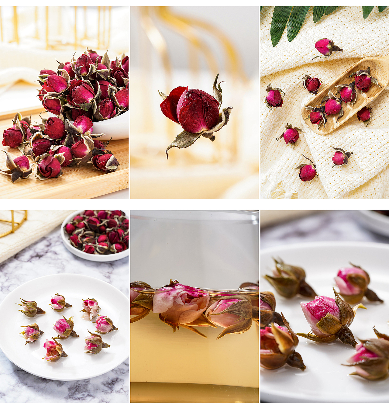 墨红玫瑰 金边玫瑰 桂花 枸杞 藏红花 西洋参花茶合集