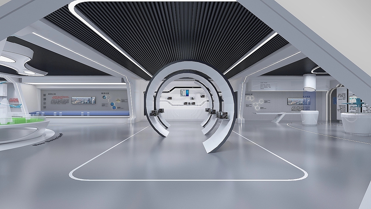 航空企业展厅现代风