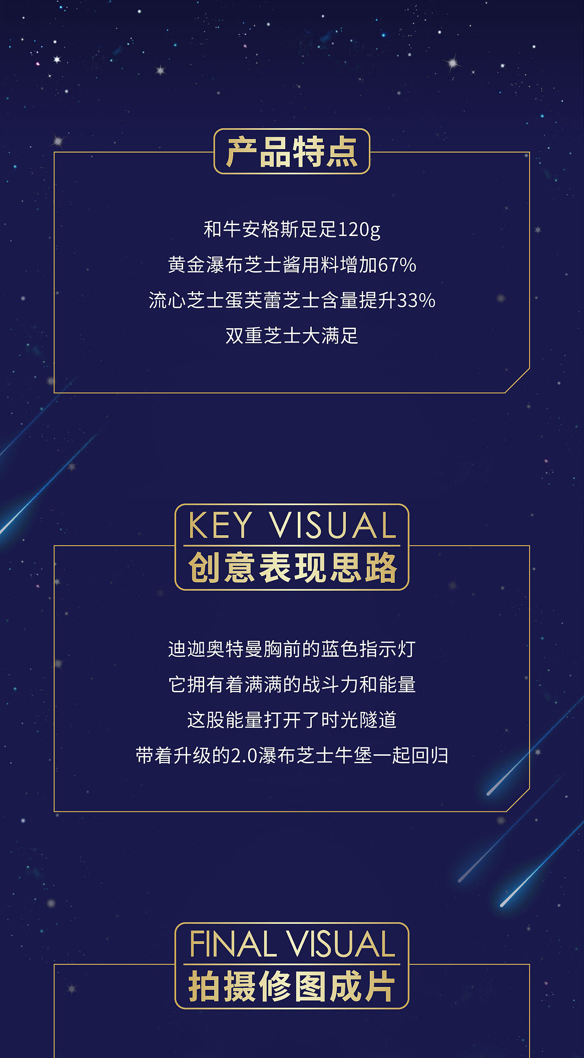 KFC瀑布芝士牛堡拍摄创意分享