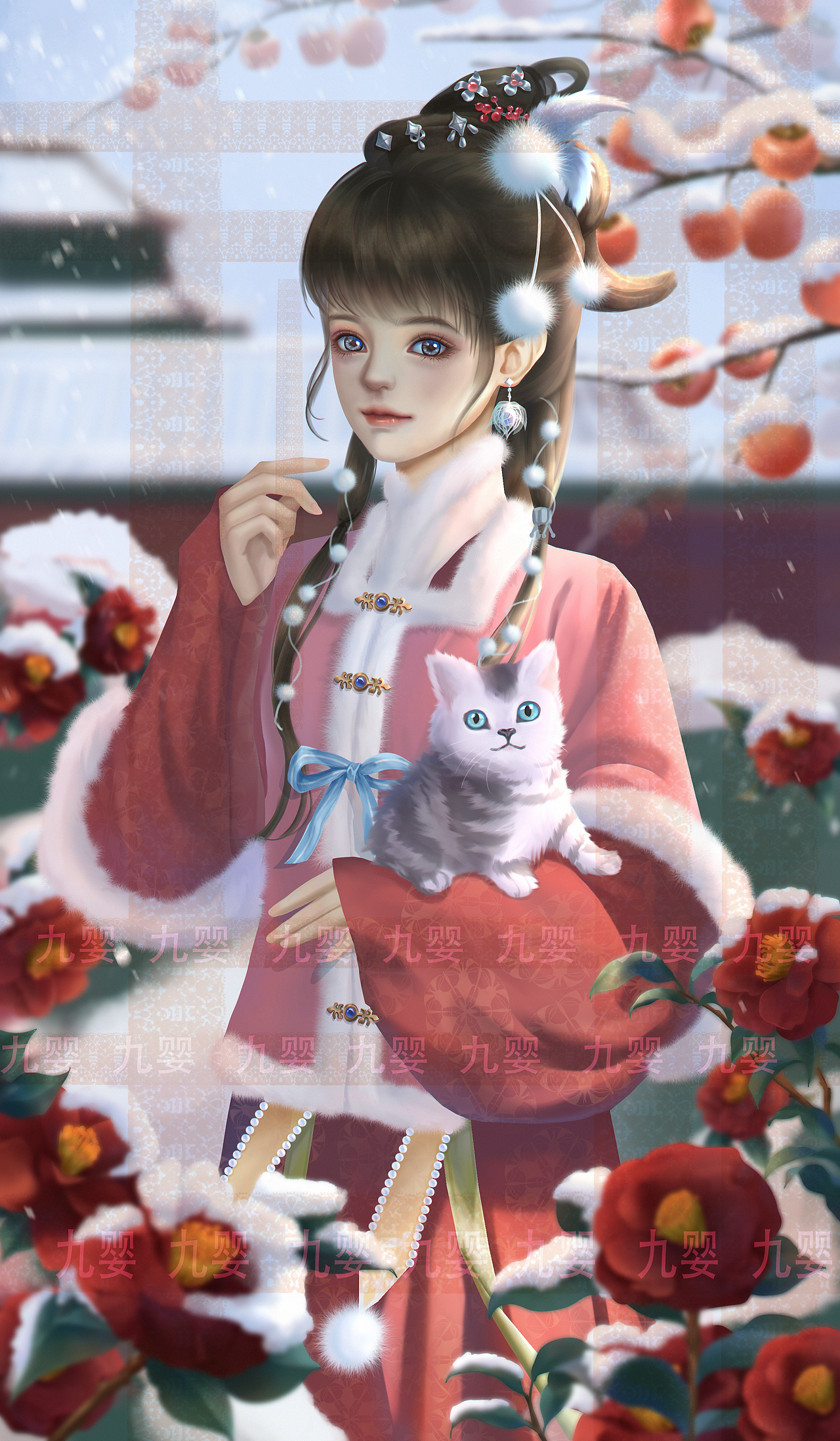 紅與白（圖ZMzM4Mzc4Mjc2） - 商業(yè)插畫 - 站酷設(shè)計師九嬰嚶嚶嚶嚶嚶原創(chuàng)素材 - 站酷ZCOOL