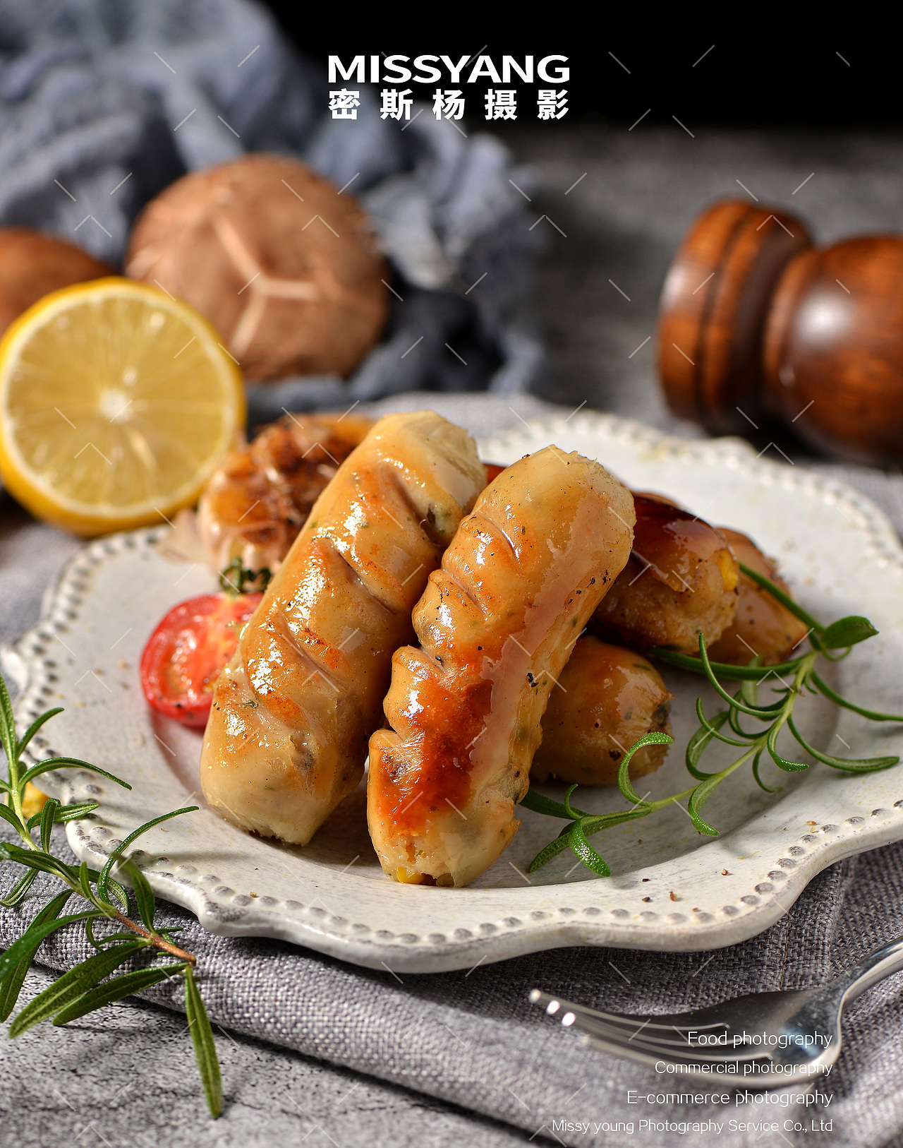 膳食肠烤肠|美食摄影|电商摄影|火山石烤肠×郑州密斯杨