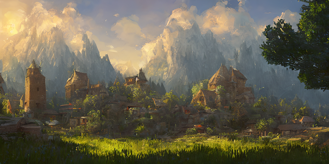 AI绘图-漫画场景/风景（图ZMzE3NjUwMzky） - AI作品 - 站酷设计师evey_Chen原创素材 - 站酷ZCOOL