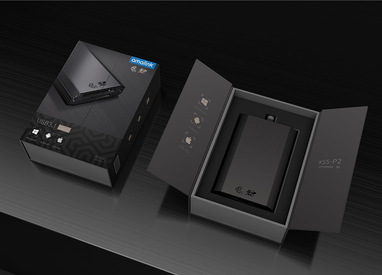 3C笔记本配件包装设计