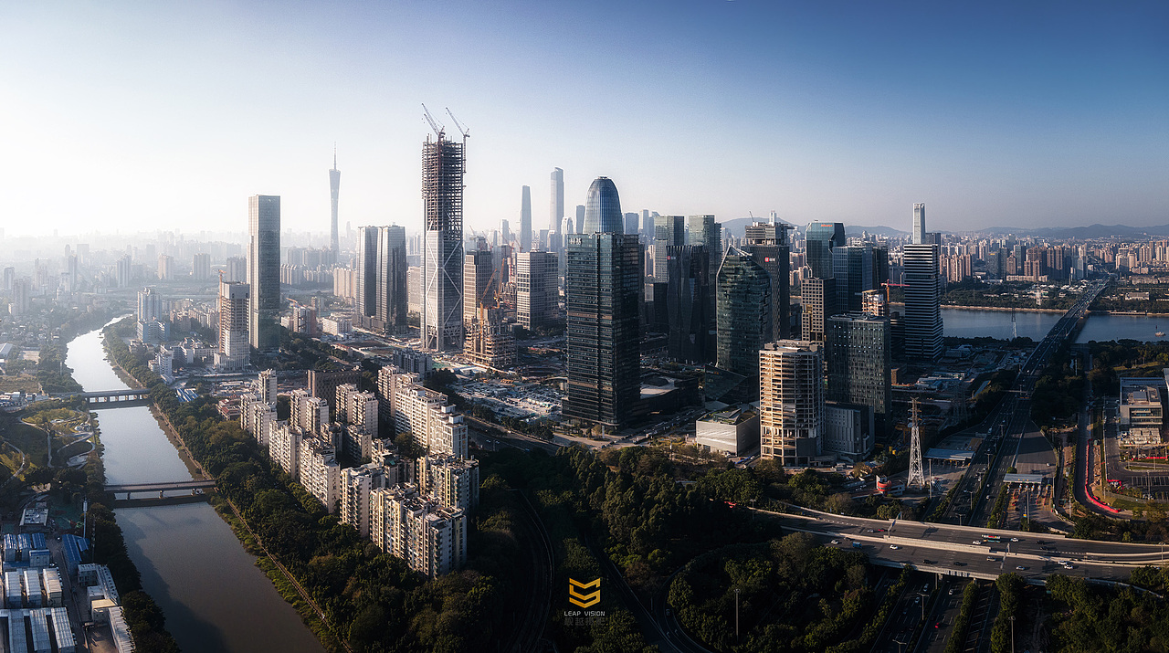 航拍視角下的廣州琶洲CBD城市天際線（圖ZMzI4OTg2NzE2） - 風(fēng)光攝影 - 站酷設(shè)計(jì)師小樣攝影原創(chuàng)素材 - 站酷ZCOOL