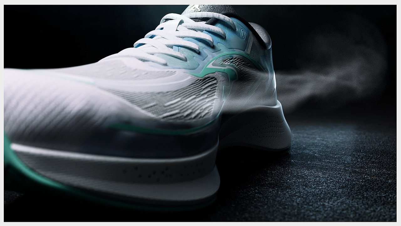 运动鞋三维作品展示