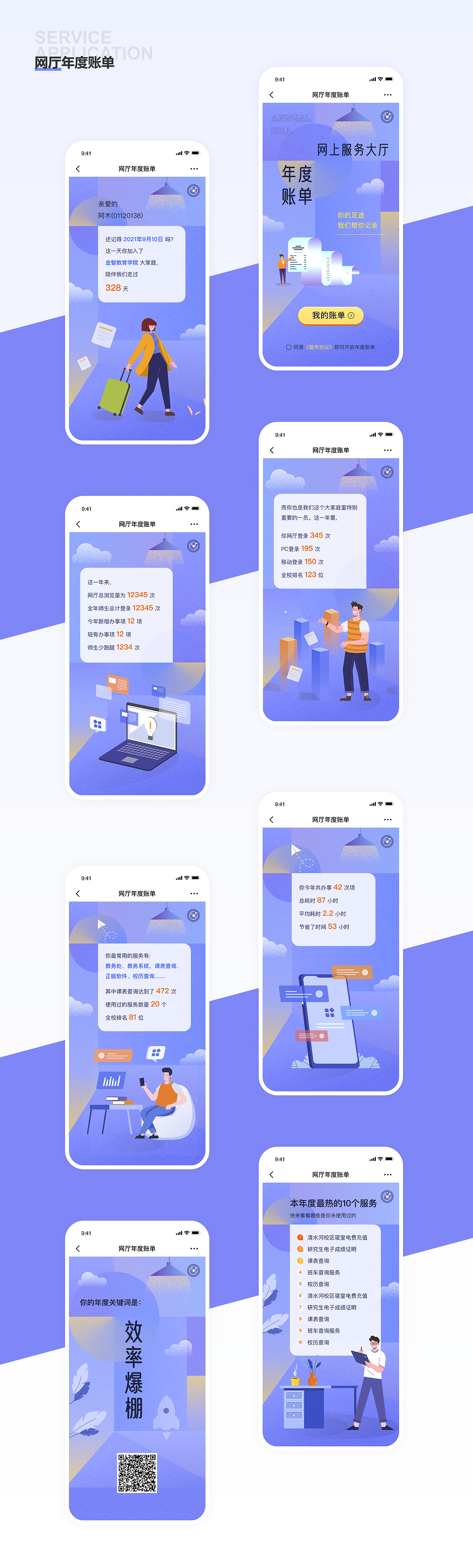 年度账单H5页面（图ZMzU0NzY3MTk2） - 其他UI - 站酷设计师小手冰凉Moson原创素材 - 站酷ZCOOL