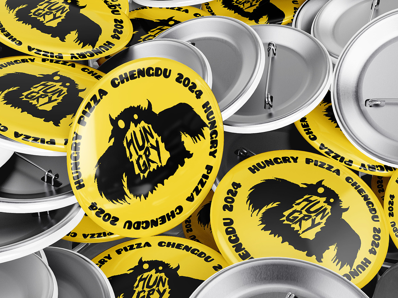 《饥饿披萨》披萨店品牌设计