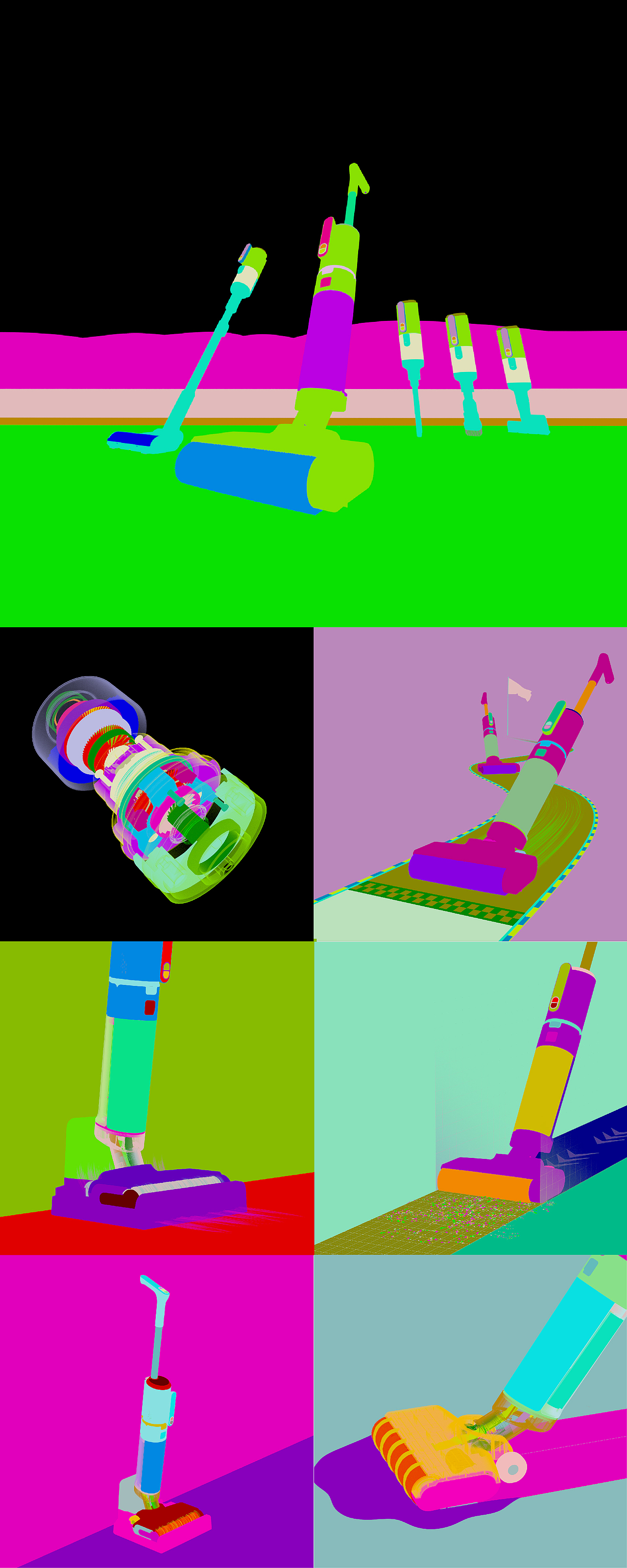 西屋洗地机三维渲染