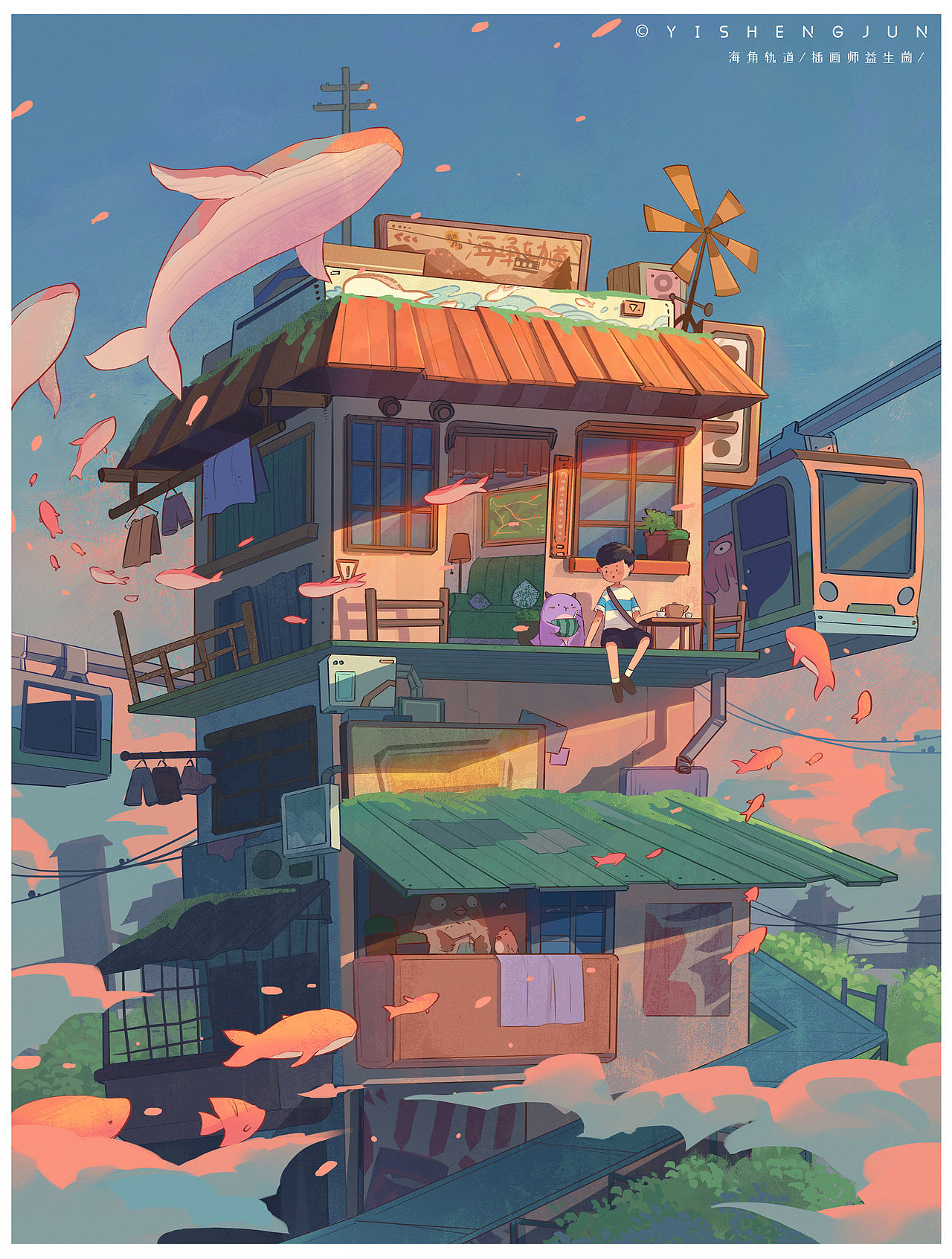 往日之都（图ZMzE1MTMyMTk2） - 创作习作 - 站酷设计师插画师益生菌原创素材 - 站酷ZCOOL