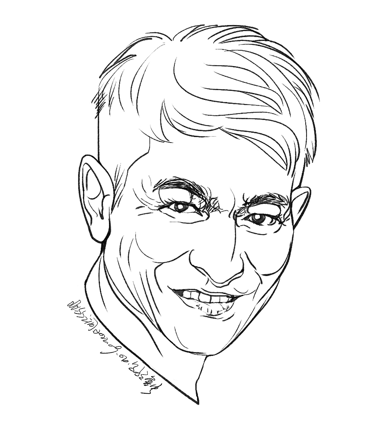 头像速写刘德华_山水之间手绘图像-站酷zcool