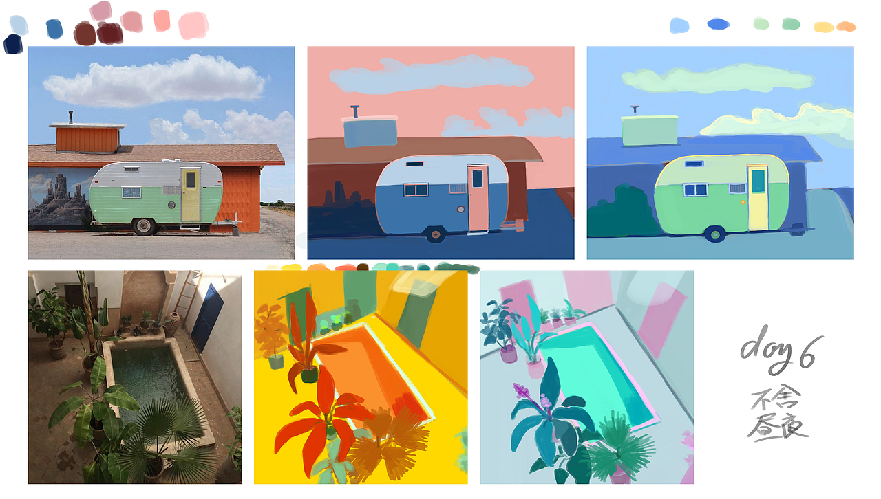 #色彩派对30天#打卡DAY6（图ZMzMyMDk3Mzc2） - 艺术插画 - 站酷设计师不舍昼夜02原创素材 - 站酷ZCOOL