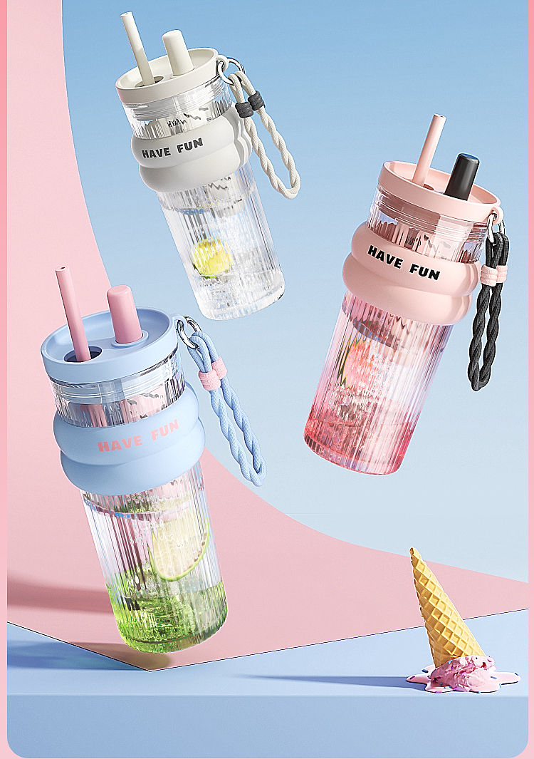 潮流吸管杯详情页