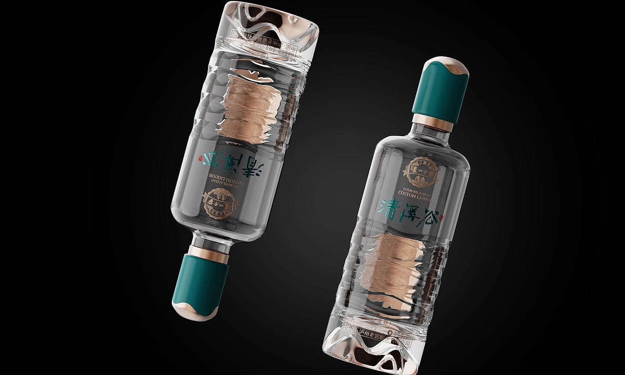 泸州老窖 白酒 酒包装设计渲染