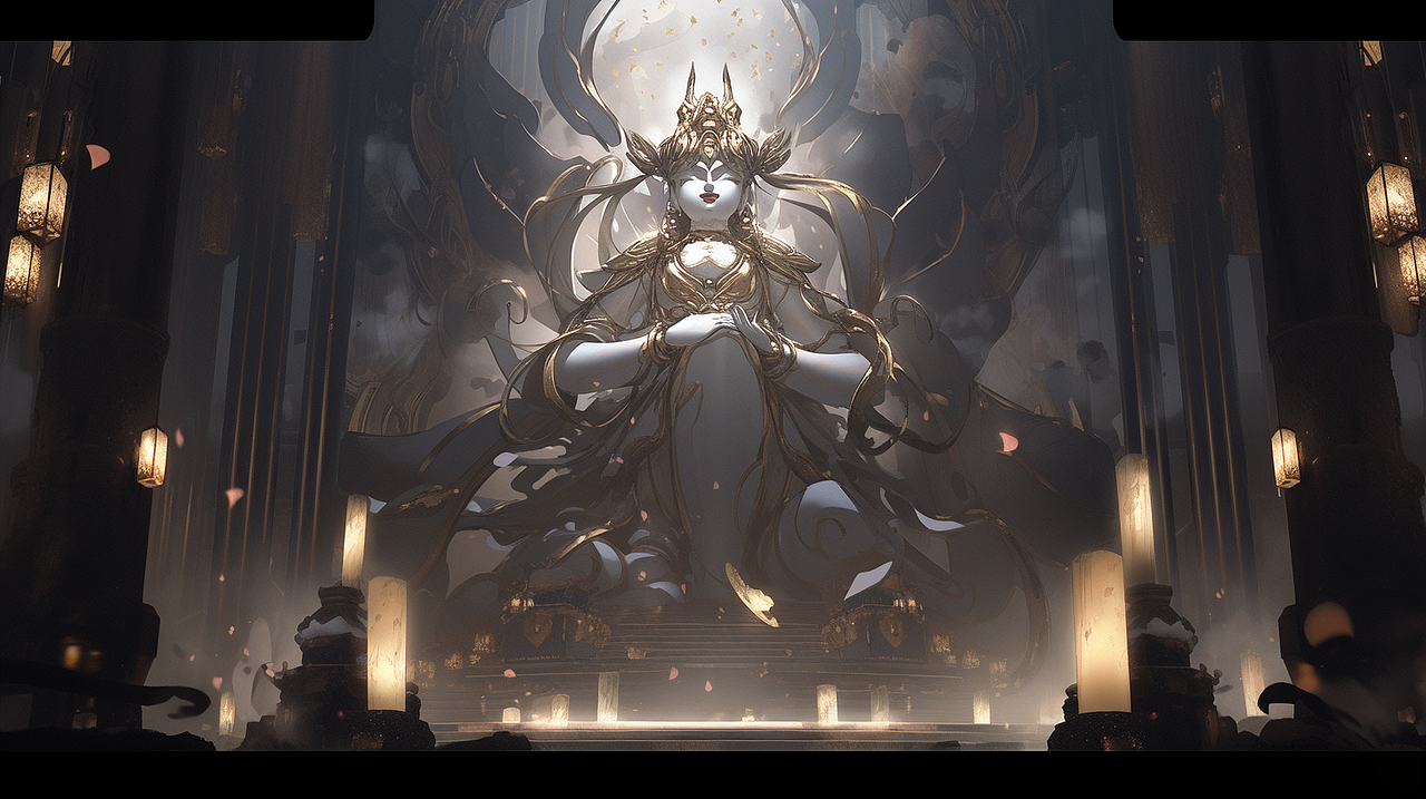 观音与众生相（AI绘画）（图ZMzM2OTQ5MzI4） - AI作品 - 站酷设计师青梅君418原创素材 - 站酷ZCOOL