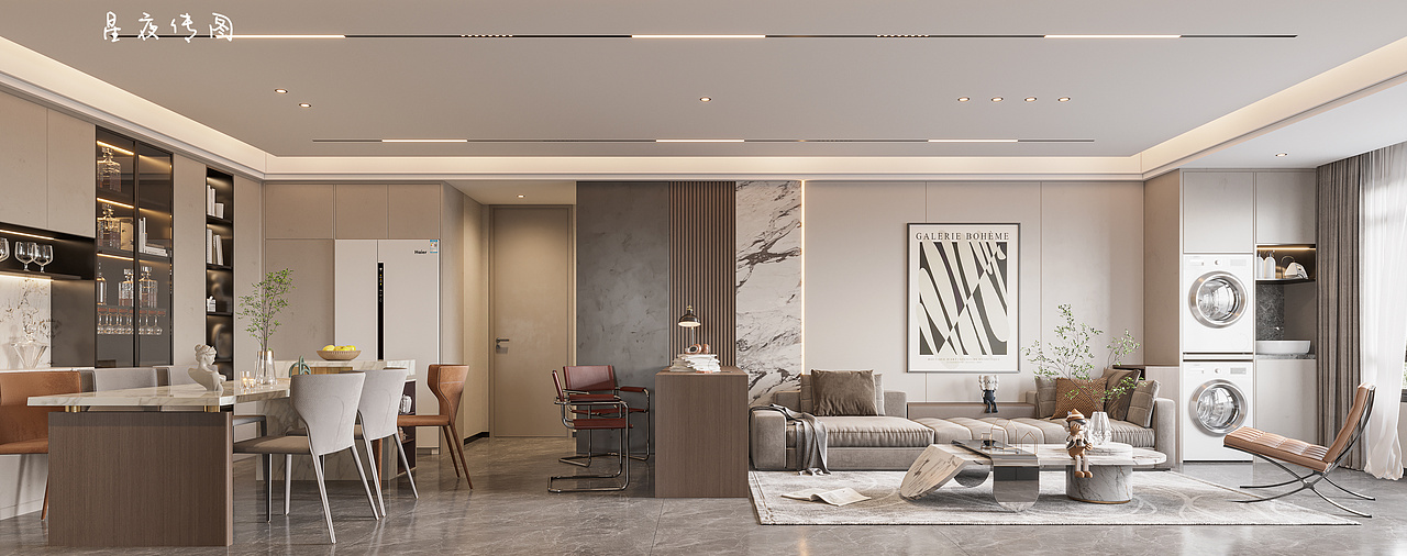 5套现代轻奢客餐厅