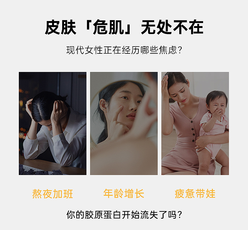 详情页设计|口服美容产品|胶原三肽|C4D+PS+摄影