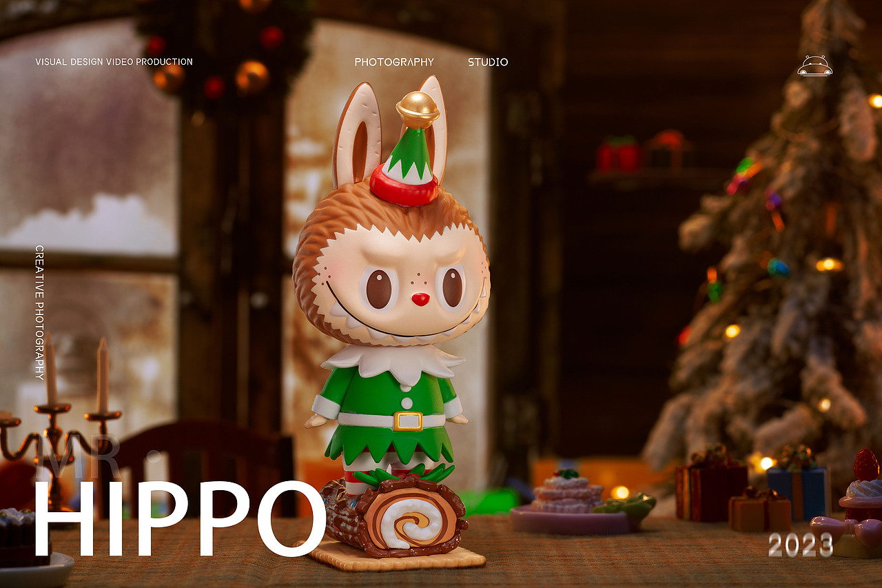 盲盒摄影-labubu圣诞系列-泡泡玛特