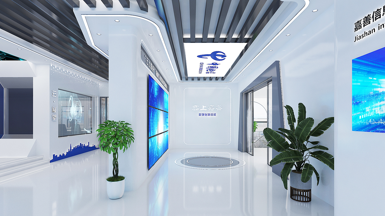 中国电信嘉善云网展厅（图ZMzE0MzUzODQw） - 建筑/空间 - 站酷设计师XueDaTian原创素材 - 站酷ZCOOL