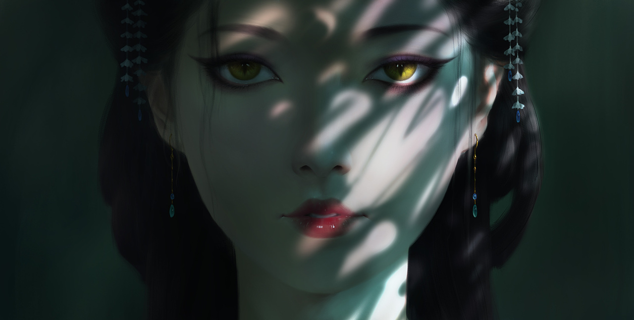 绘画过程记录-林间2（图ZMzI4NTI3NDky） - 商业插画 - 站酷设计师QianYi千亦听枫原创素材 - 站酷ZCOOL