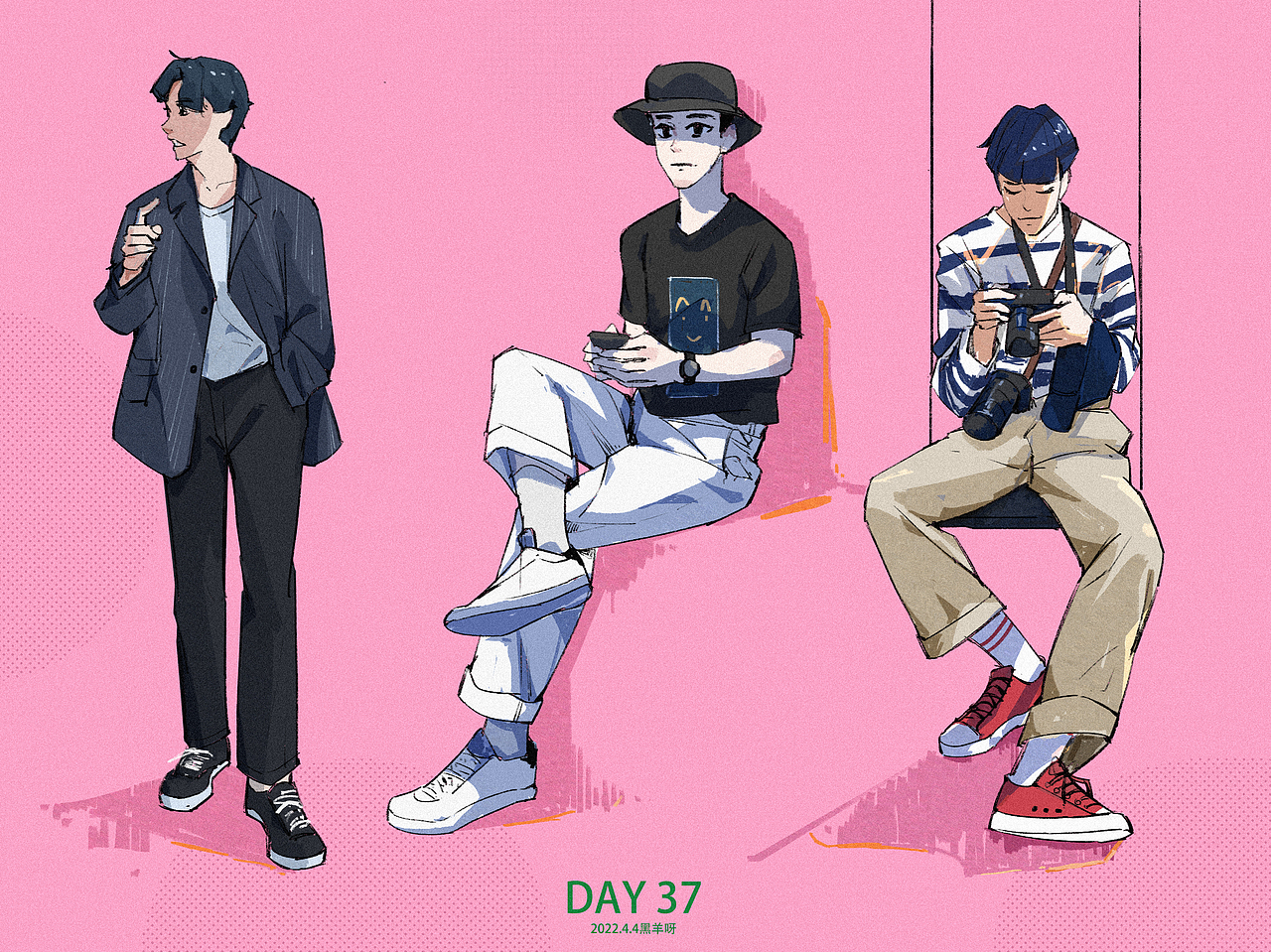 【人物隔日涂】26-50（图ZMjk5NzkwMjI0） - 创作习作 - 站酷设计师黑羊呀原创素材 - 站酷ZCOOL