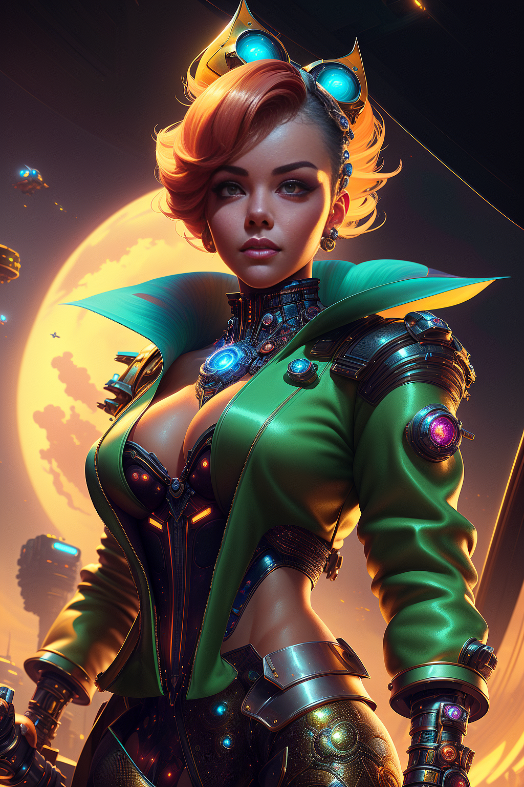 AIGC_朋克风角色01（图ZMzM5NDkyMTY0） - 艺术插画 - 站酷设计师寻找八大原创素材 - 站酷ZCOOL