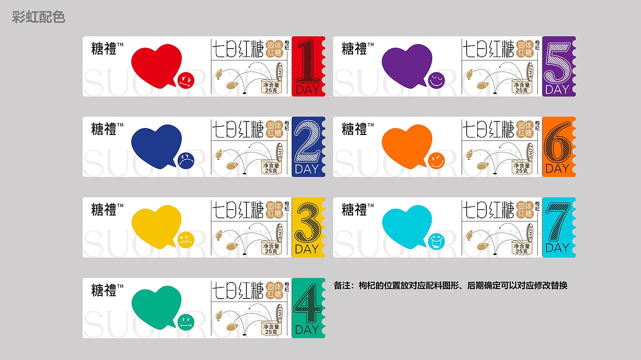 7日红糖礼盒包装设计|食品礼盒设计|盒型结构|包装