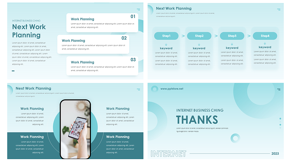 【耀你好看】互联网青色现代极简商务时尚PPT2（图ZMzM2MjEwNzgw） - PPT/Keynote - 站酷设计师熊猫大人pandaren原创素材 - 站酷ZCOOL