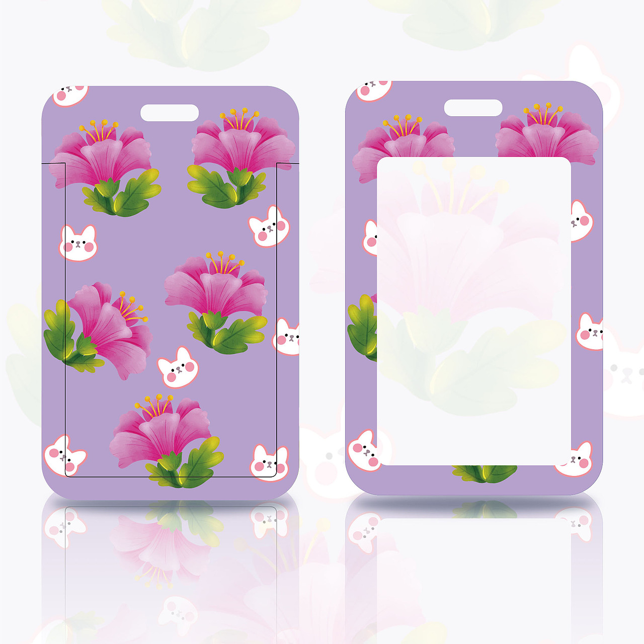 花朵手机壳卡套