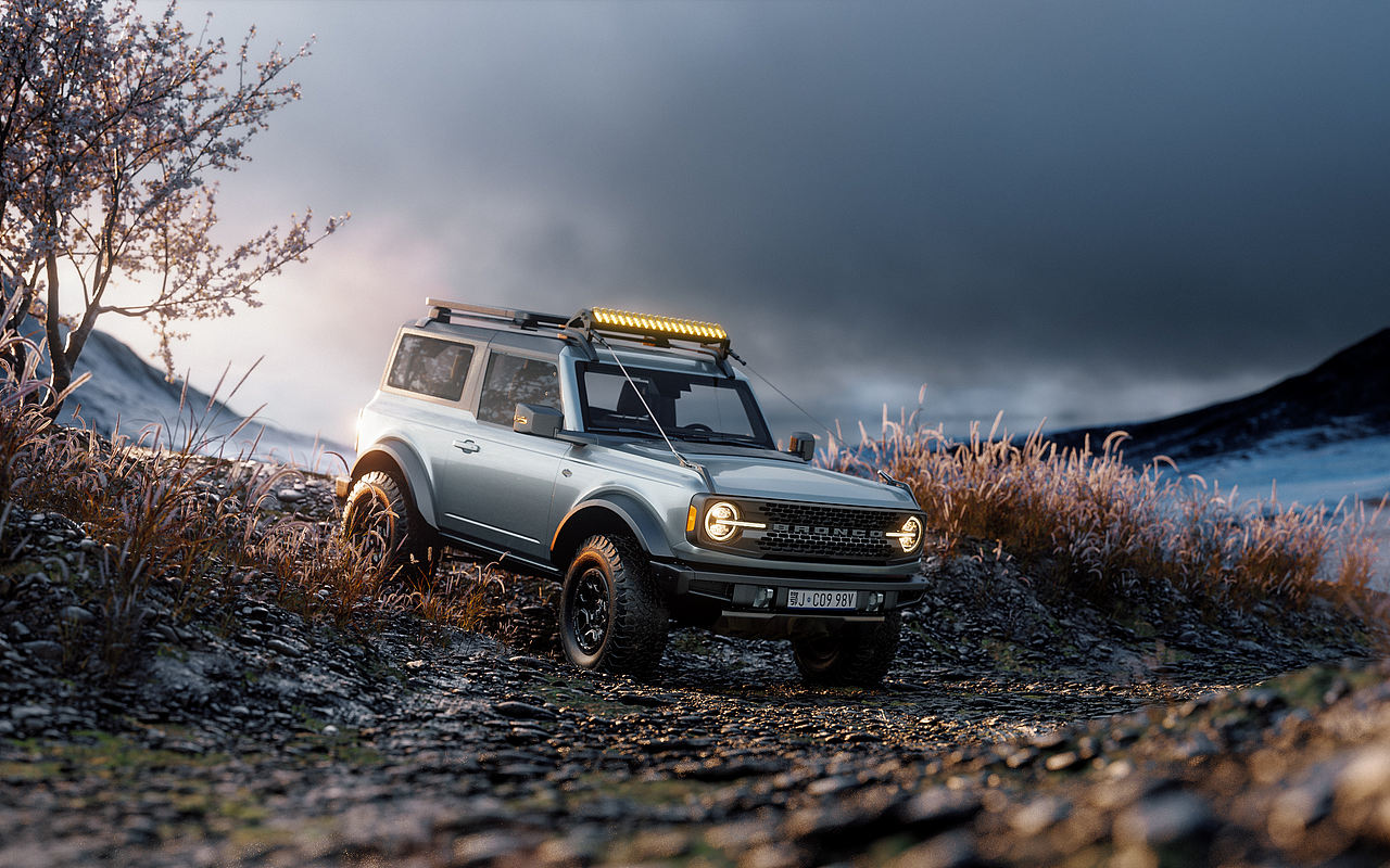 Ford Bronco CGI 福特烈马 硬派SUV 户外场景渲染(图ZMzQxNzgzNzgw) - 机械/交通 - 站酷设计师程弎益原创素材 - 站酷ZCOOL